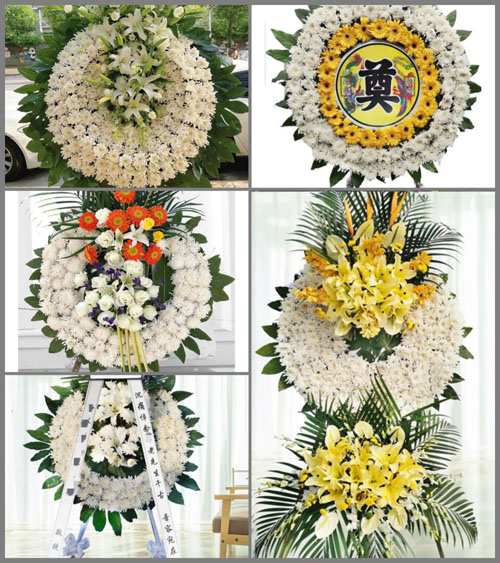 河南南阳镇平县安字营镇梁寨村花圈速递